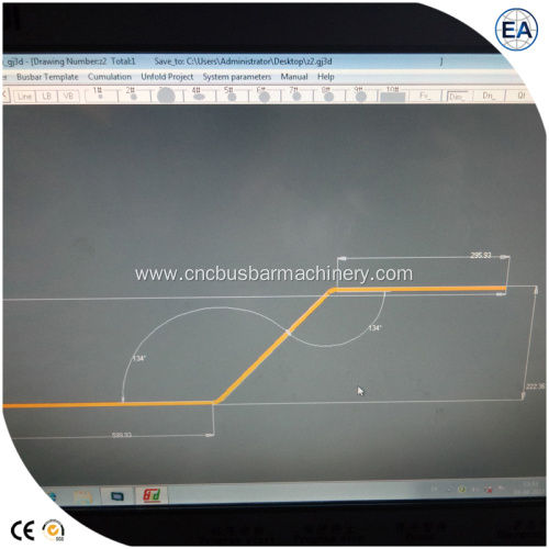 CNC Servo Busbar Bending Machine Angle Accuracy